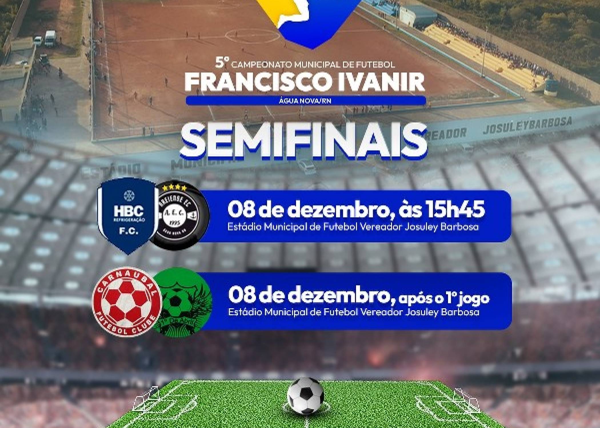 SEMIFINAIS CONFIRMADAS